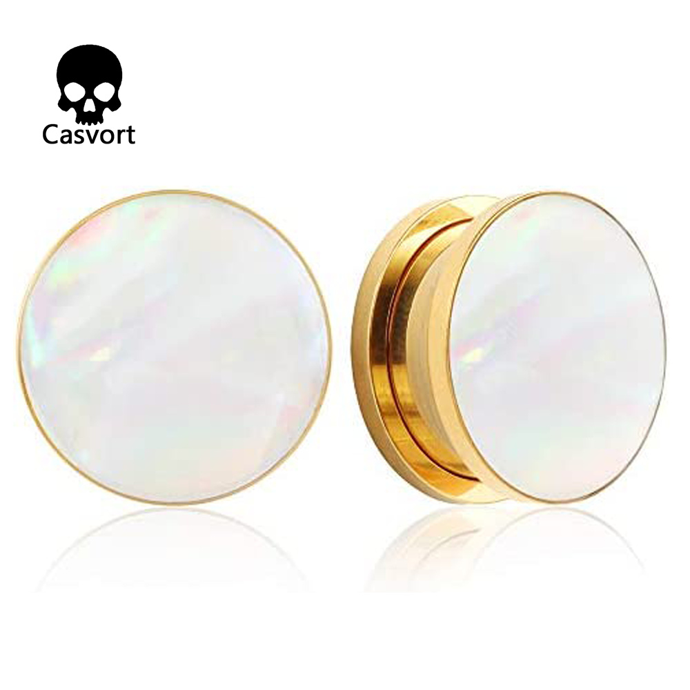 Body Jewelry Ear Gauges - Casvort 2 PCS Fashion Ear Plugs