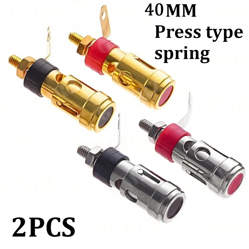 Threadless Push Pin - 2PCS Amplifier Terminal 40mm Connector Binding