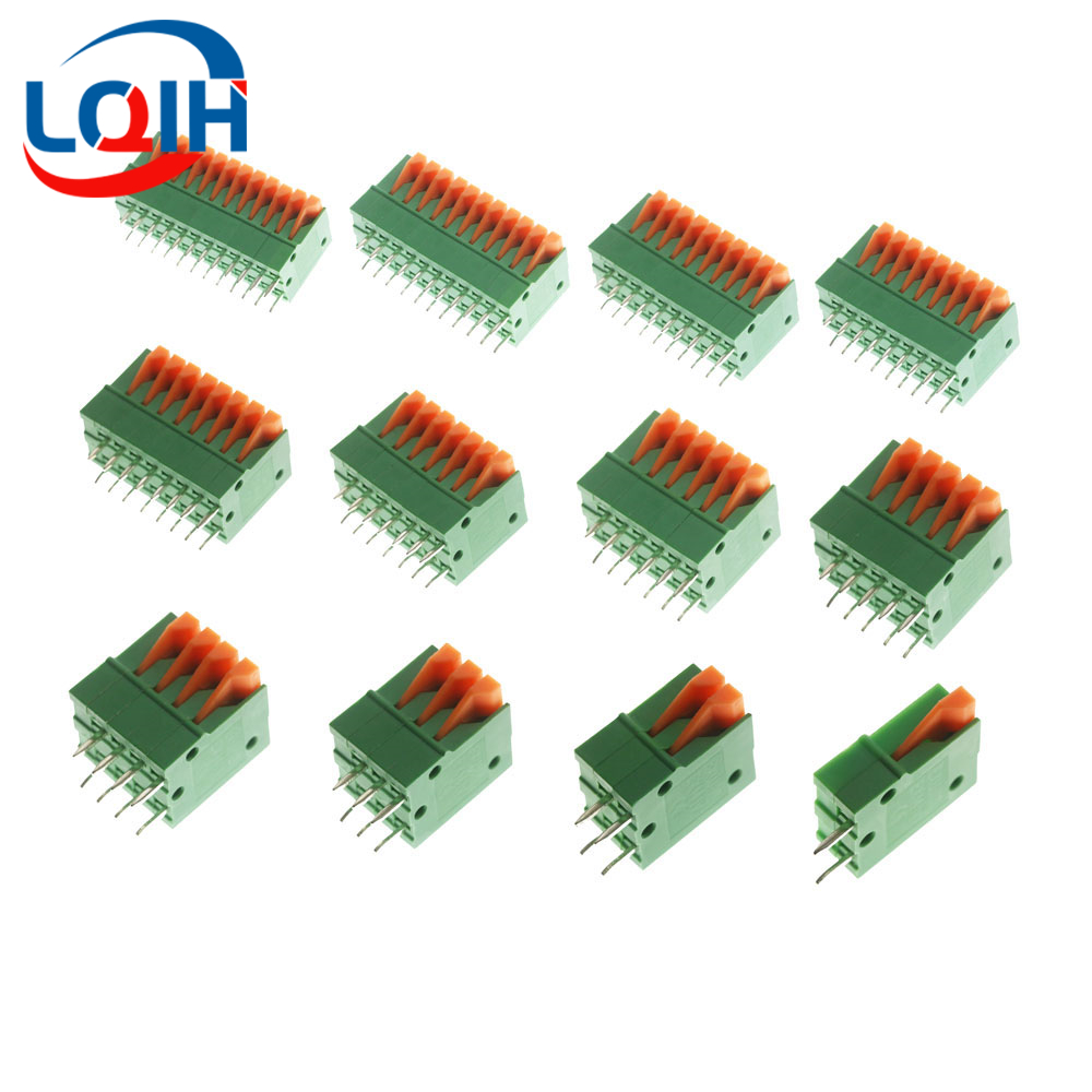 Threadless Push Pin - 10Pcs Pitch 2.54mm KF141V Push-in Spring