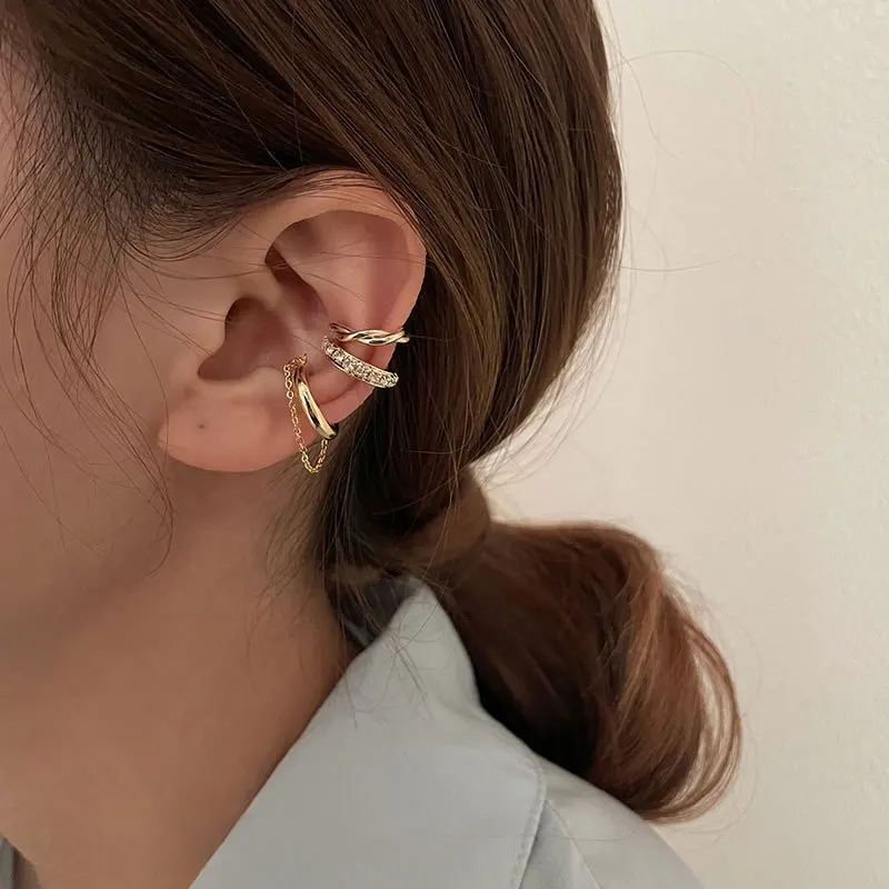 Body Jewelry Kit - 3Pc Chain Earring Set for Women