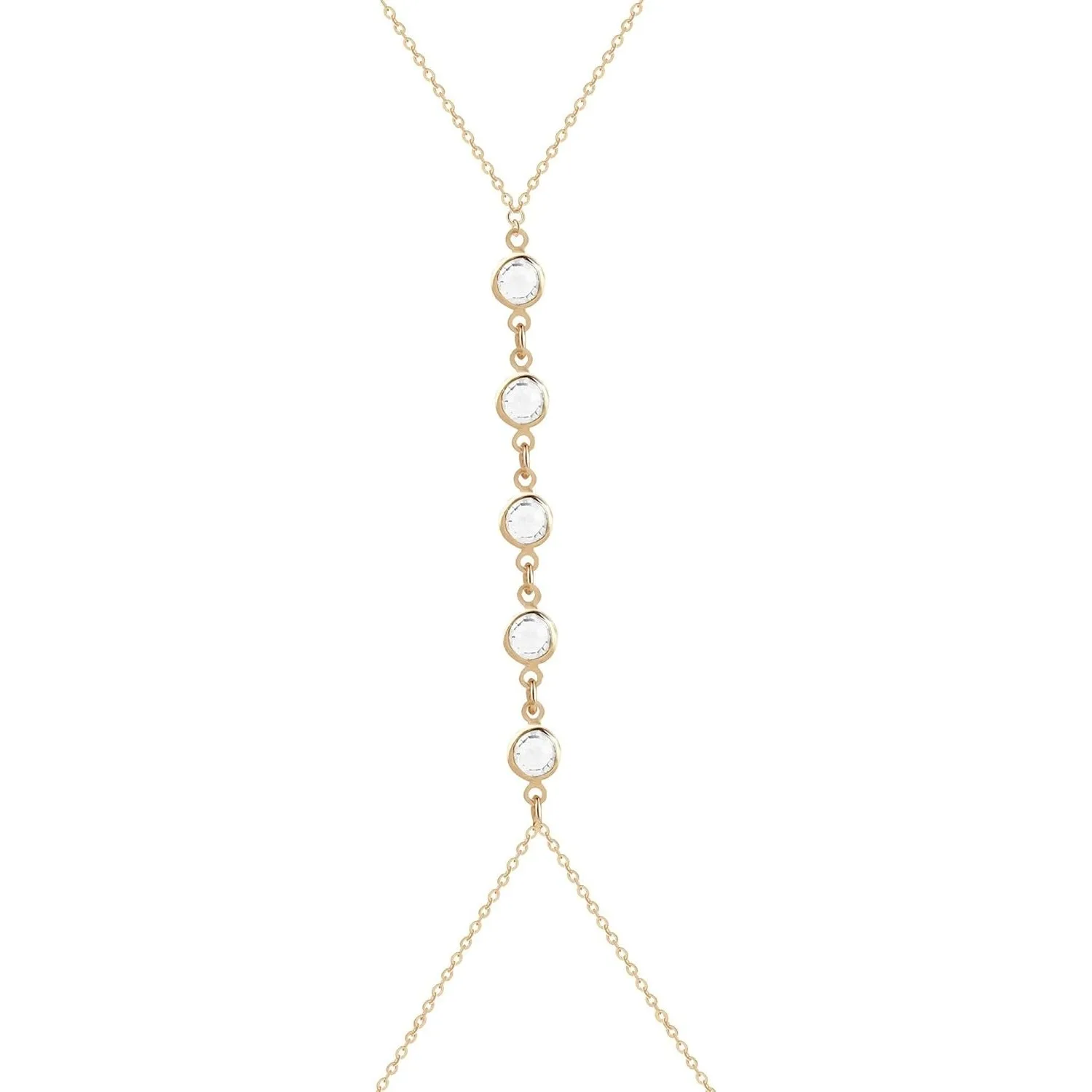 Body Jewelry Chains - Summer Beach Crystal Belly Waist Chain,