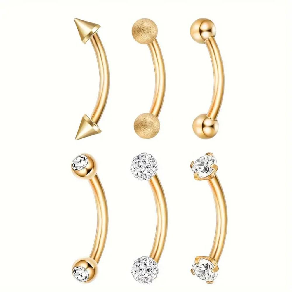 Rook Curved Barbell - 16G Stainless Steel Rook Piercing Jewelry