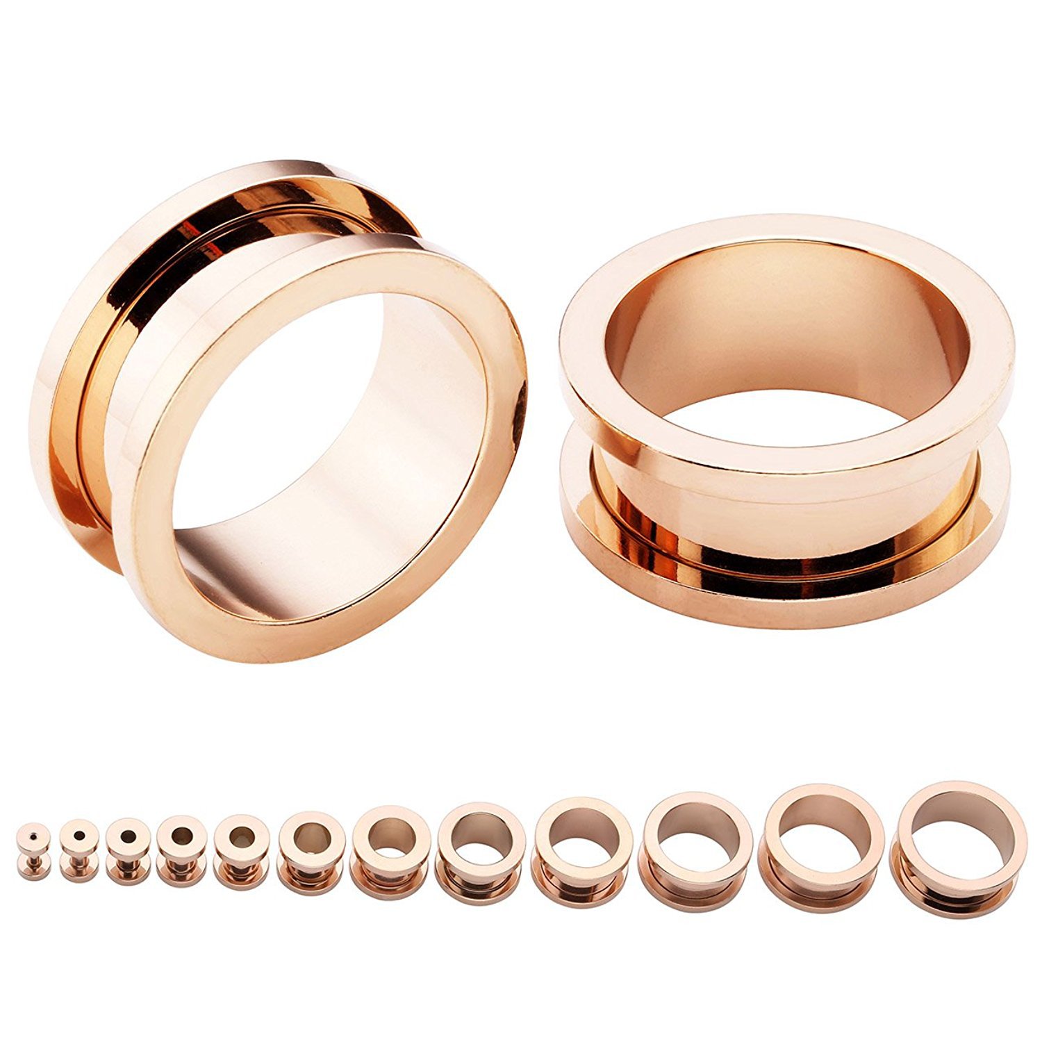 Body Piercing Quality Jewelry - Premium 316L Stainless Steel Ear Gauge
