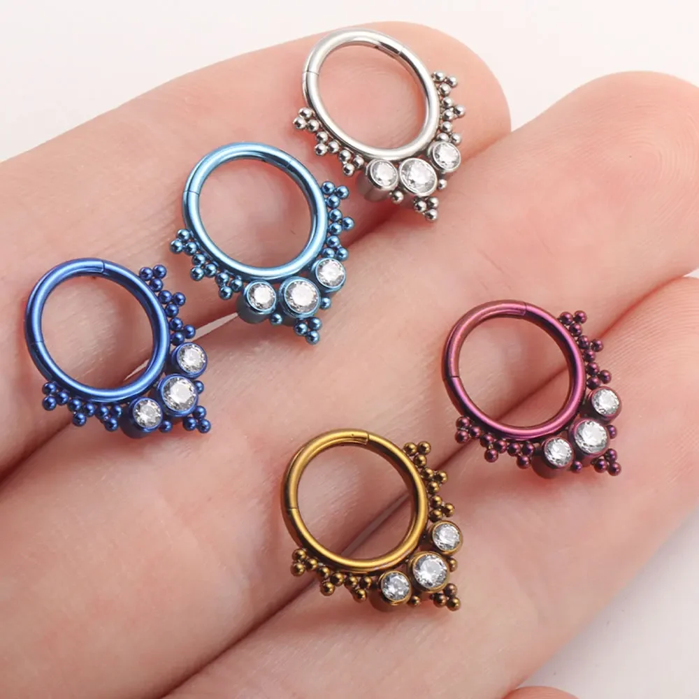 ASTM F136 Titanium Clicker Hig - Body Piercing Quality Jewelry review and price