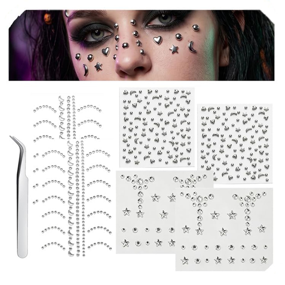Fake Piercings Balls Stick on  - Body Jewelry Nose Studs review and price