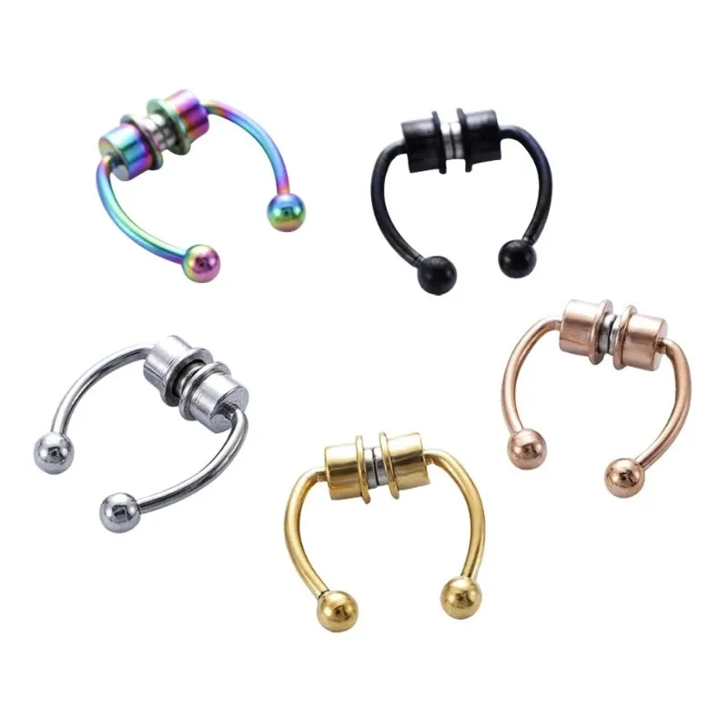 1/2/3Pcs Fake Magnetic Nose Ri - Body Jewelry Nose Studs review and price