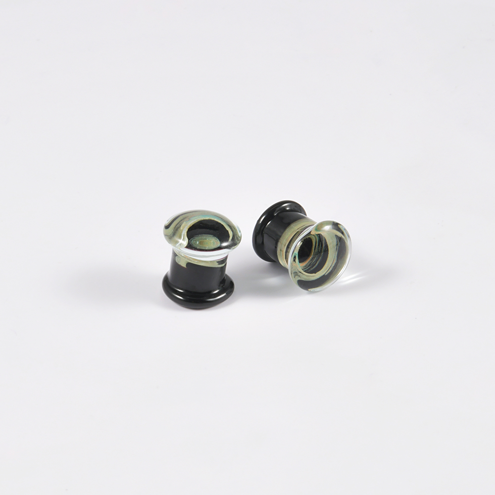 Pair Quality Glass Vortex Ear  - Body Piercing Quality Jewelry review and price