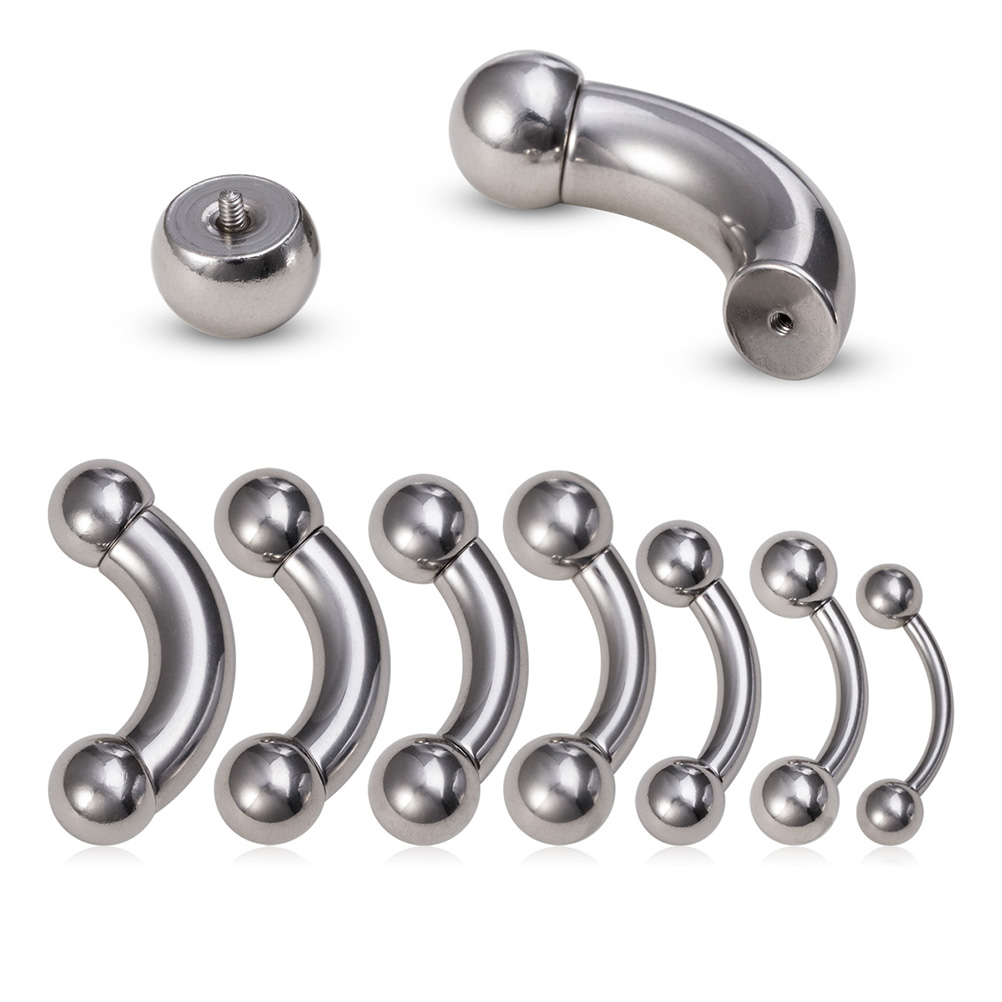 1pc Big Size Genital Curved Ba - Nipple Bar Curved review and price