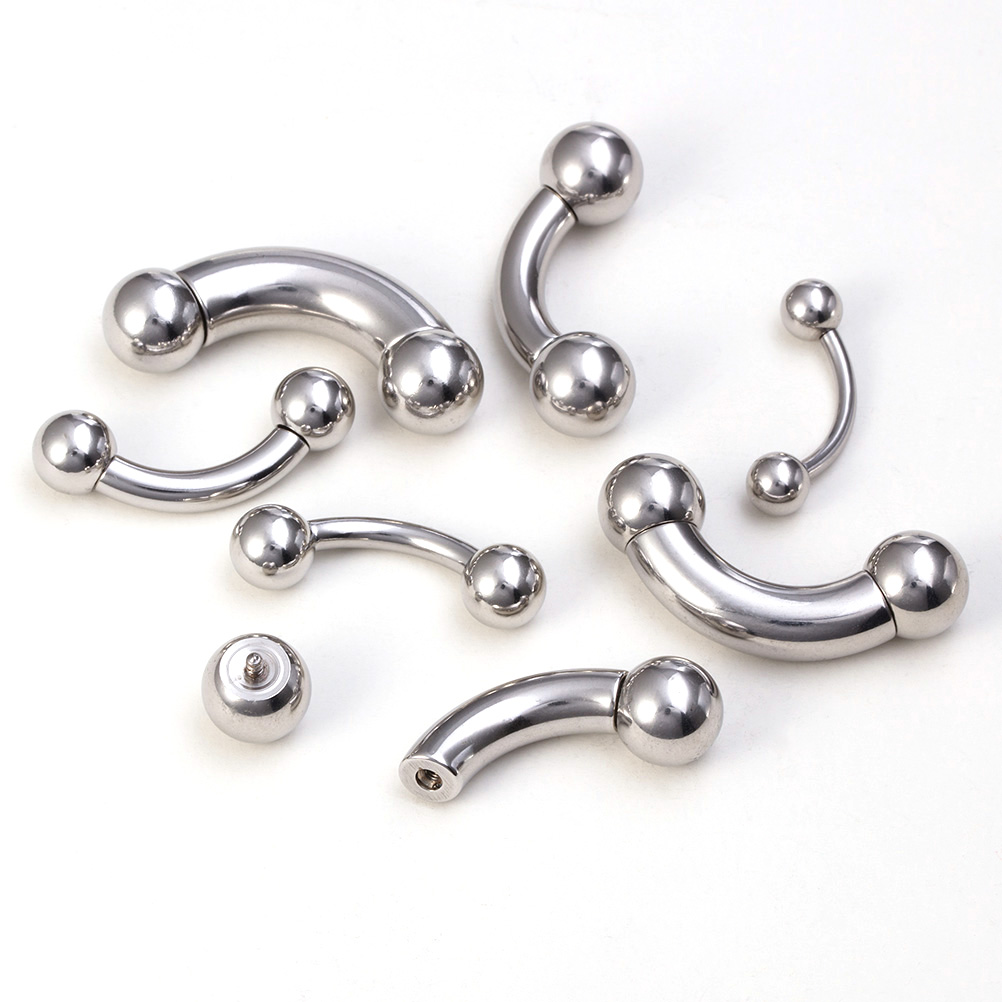 1pc Big Size Genital Curved Ba - Nipple Bar Curved review and price