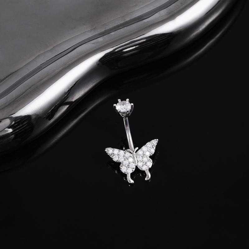 Butterfly Zircon Belly Button  - Body Piercing Quality Jewelry review and price