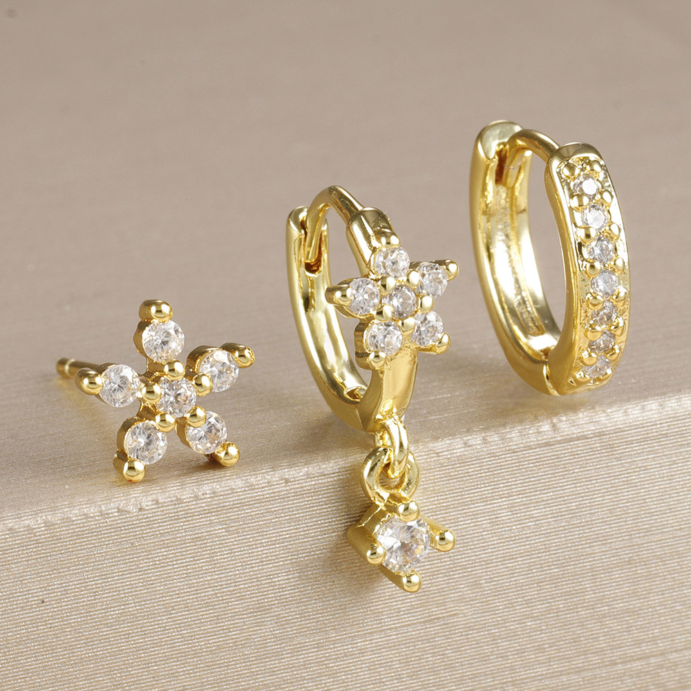 3pcs Green Crystal Zirconia Hu - Body Jewelry Kit review and price