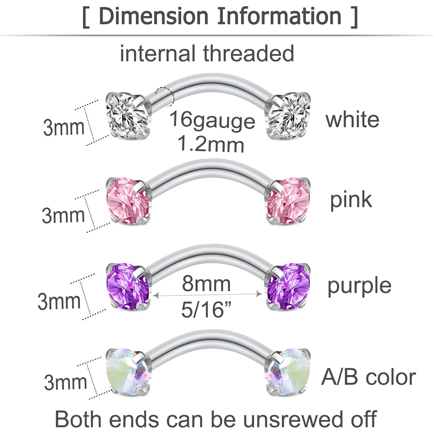 Rook Earrings for Women Pink P - Rook Curved Barbell review and price