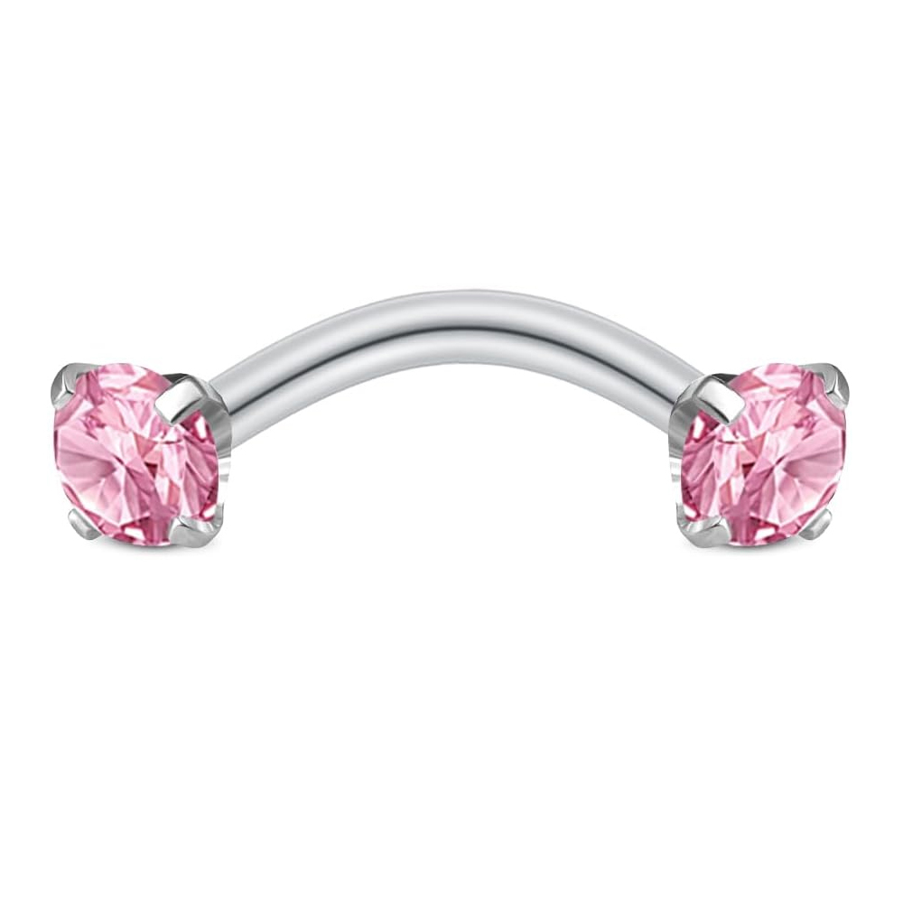Rook Earrings for Women Pink P - Rook Curved Barbell review and price