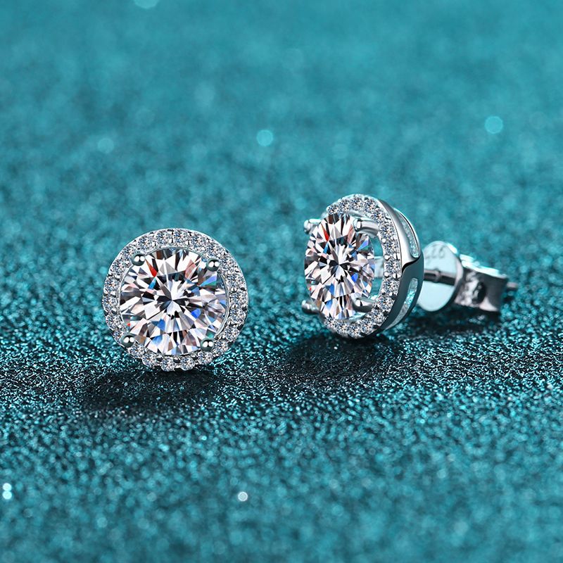 925 Sterling Silver 1 Carat Mo - Body Jewelry Diamond review and price