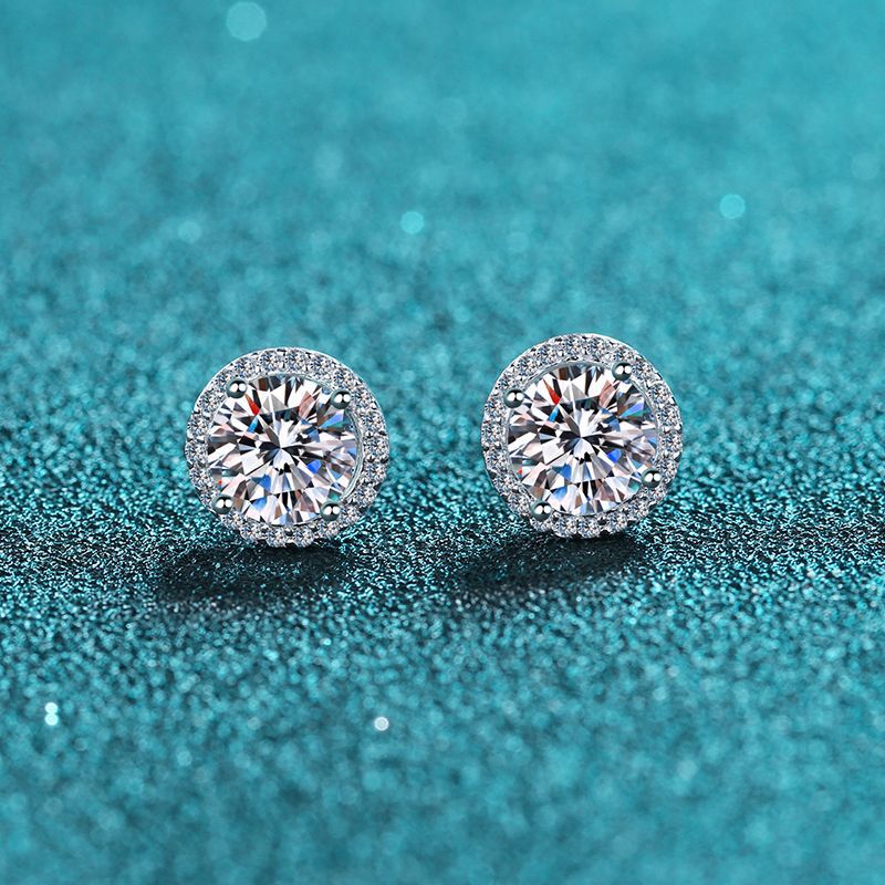 925 Sterling Silver 1 Carat Mo - Body Jewelry Diamond review and price