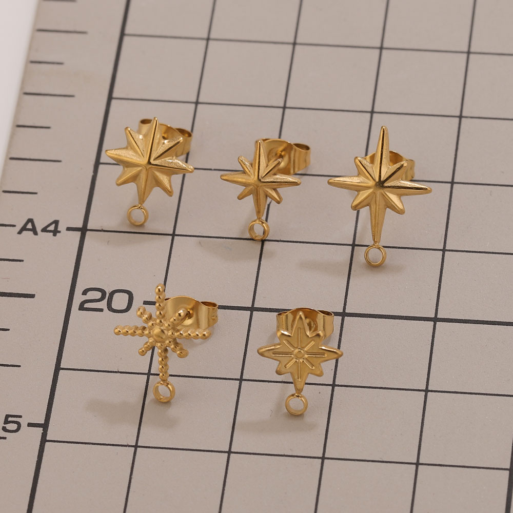 6pcs Stainless Steel Star Earr - Body Jewellery review and price