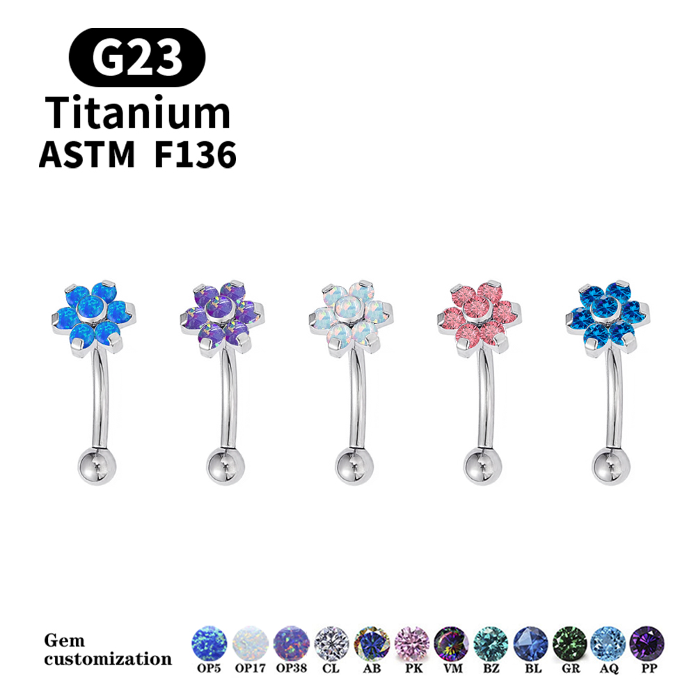 16G Romantic Belly Button Ring - Body Jewelry Metal Types review and price