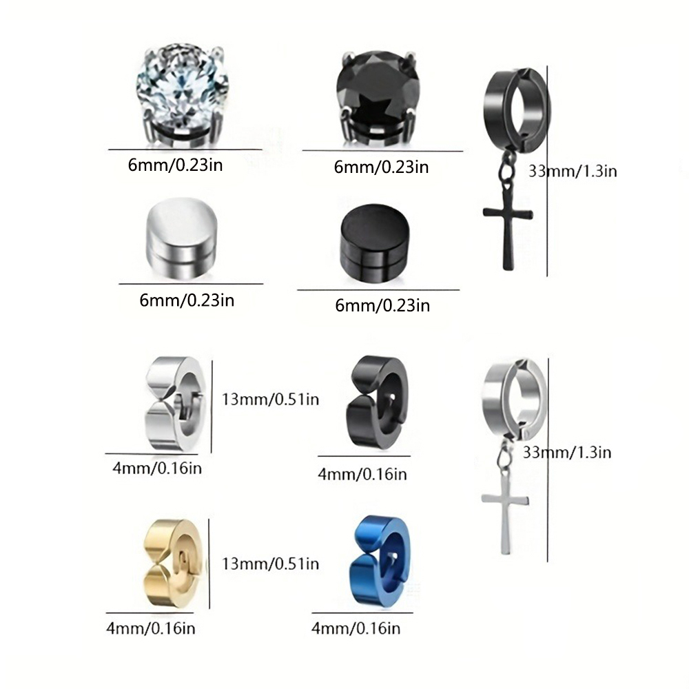 2pcs Punk Mens Strong Magnet M - Body Jewelry Kit review and price