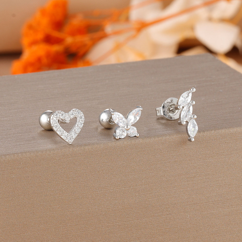 3PCS Gold Plated Heart Butterf - Body Jewelry Kit review and price