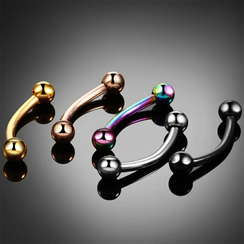 20pc/set Steel Eyebrow Banana  - Rook Curved Barbell review and price