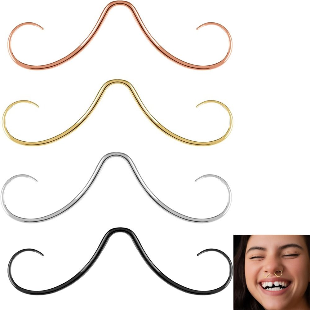 Piercing Jewelry Mustache Sept - Body Jewelry Nose Studs review and price