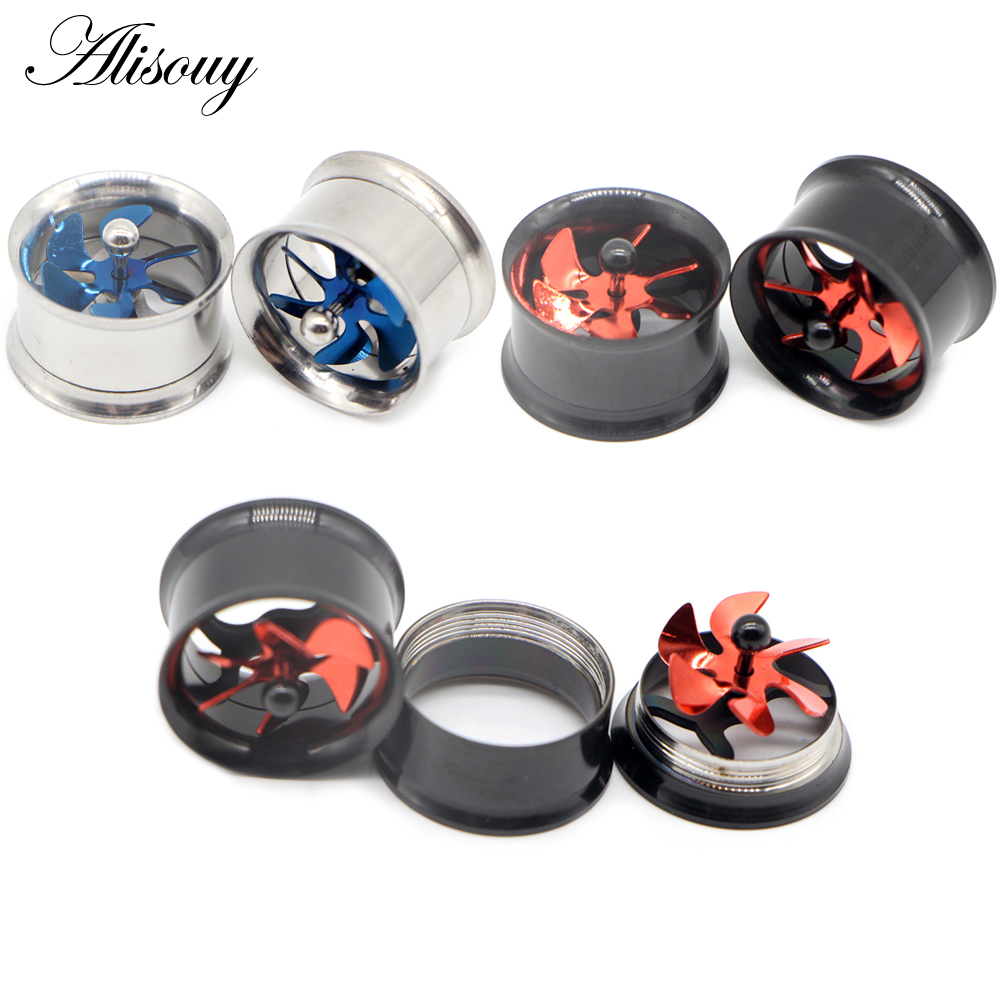 Alisouy 2Pcs Screw Propeller E - Body Jewelry Ear Gauges review and price
