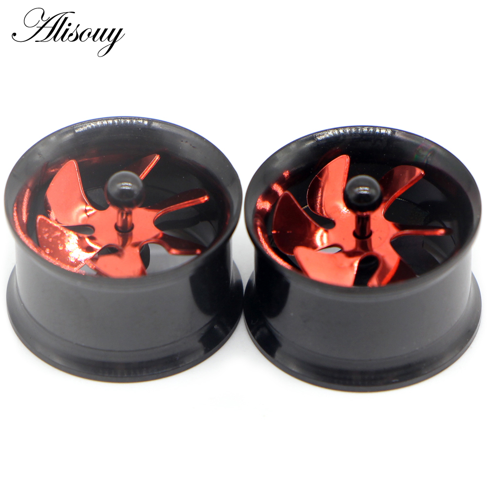 Alisouy 2Pcs Screw Propeller E - Body Jewelry Ear Gauges review and price