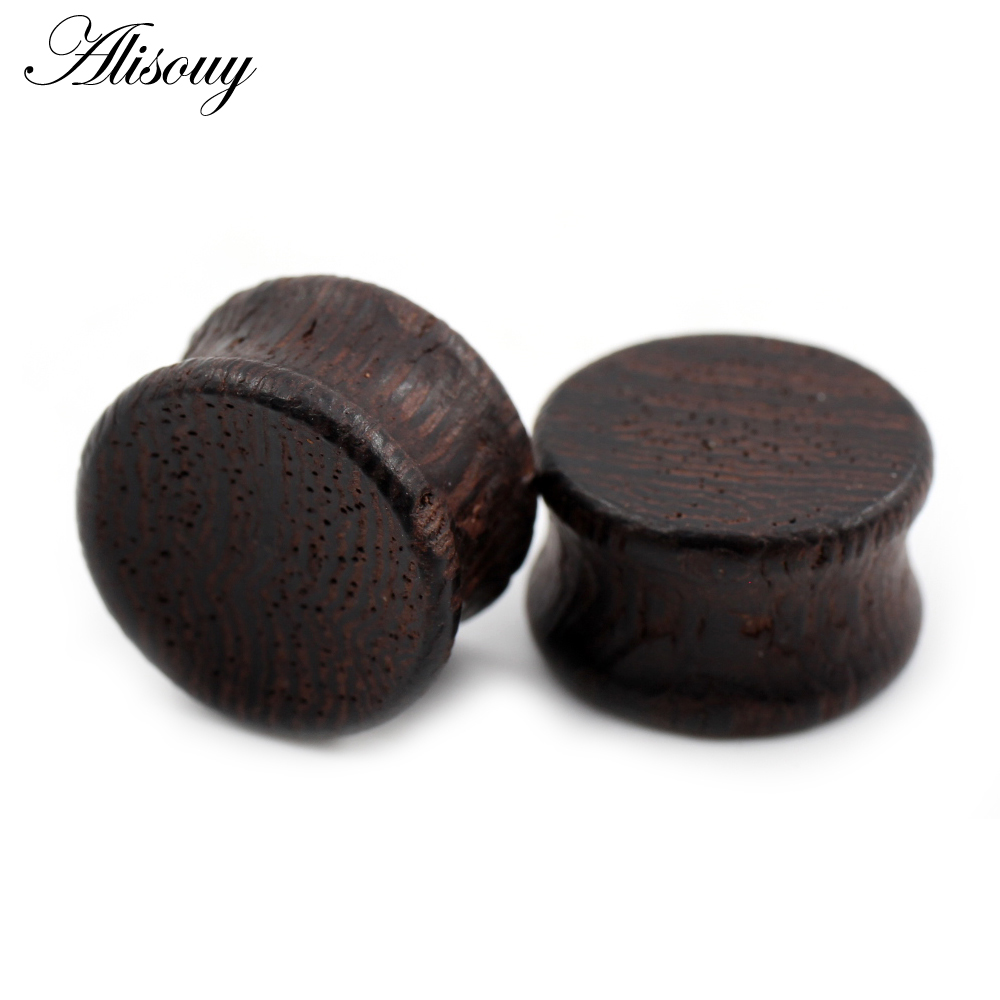 Alisouy 2pcs 6-22mm Wood Doubl - Body Jewelry Ear Gauges review and price
