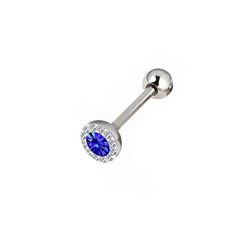Trendy Round-Shape Clay-Paved  - Body Jewelry Plus review and price