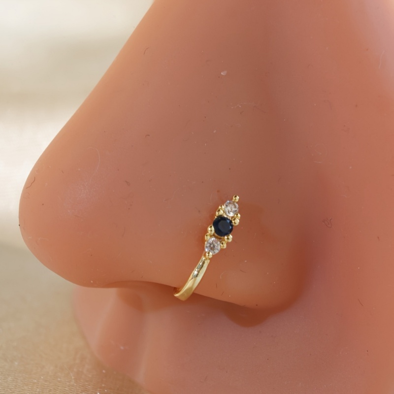 1-piece set of blue zircon nos - Body Jewelry Nose Studs review and price