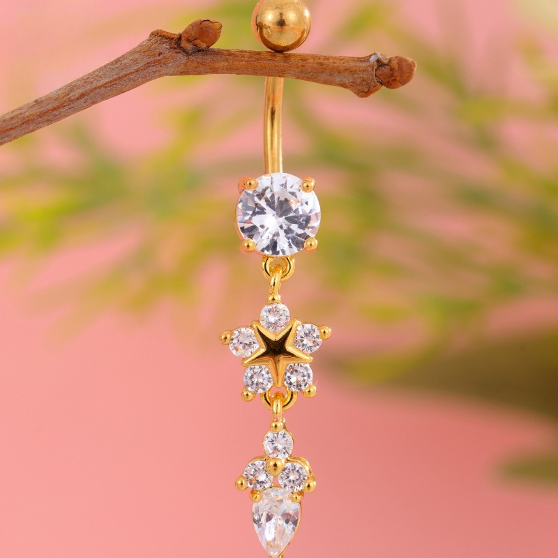 Titanium Ins Luxury Exquisite  - Body Jewelry Diamond review and price