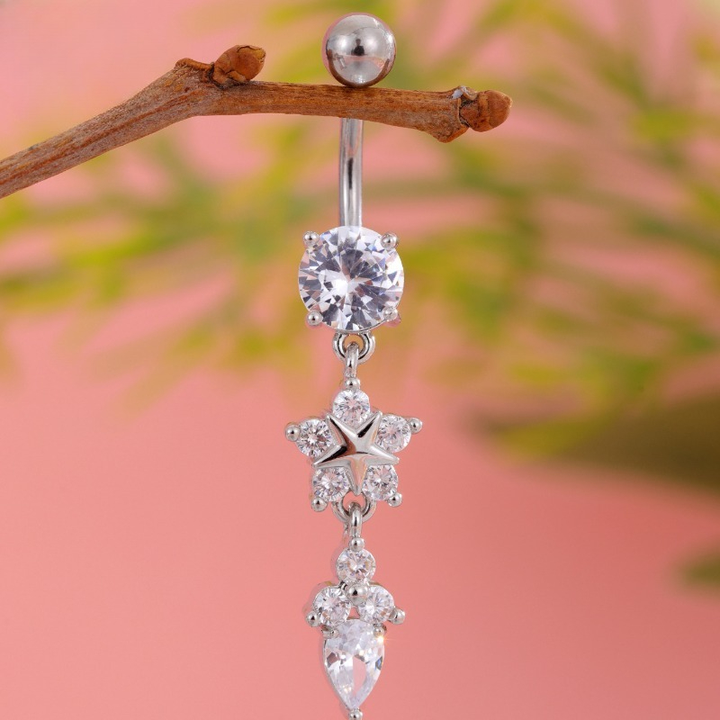 Titanium Ins Luxury Exquisite  - Body Jewelry Diamond review and price
