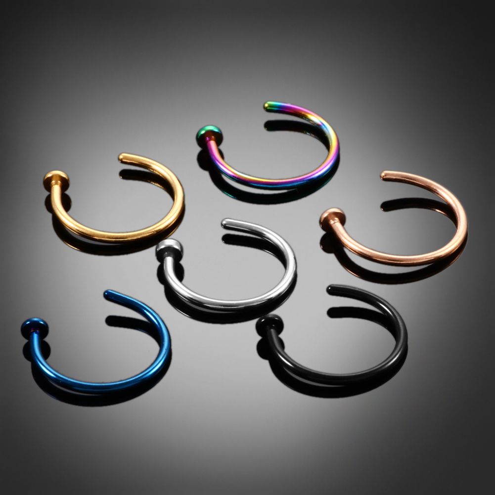 10 Pcs Thin Stainless Steel Fo - Body Jewelry Nose Studs review and price