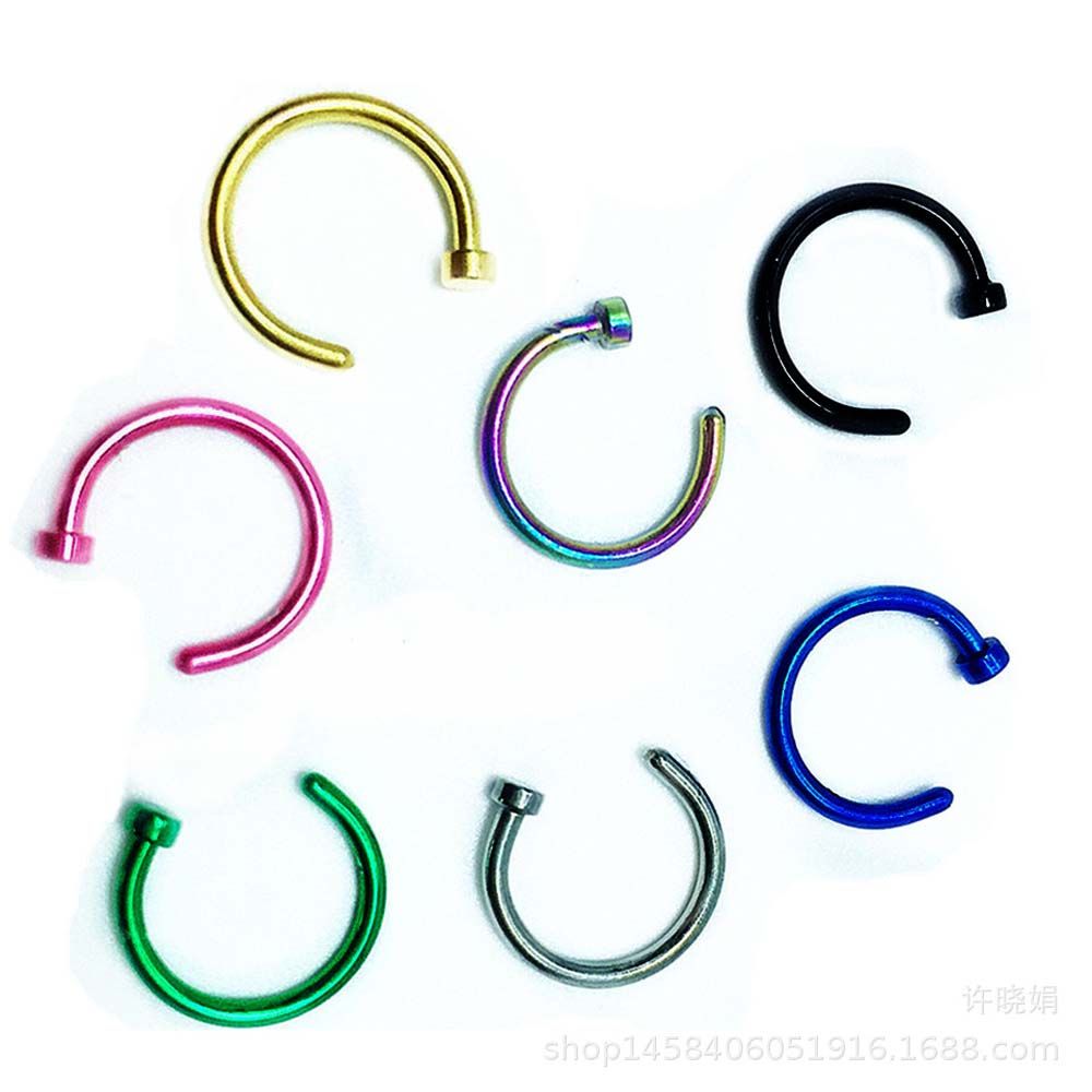 10 Pcs Thin Stainless Steel Fo - Body Jewelry Nose Studs review and price