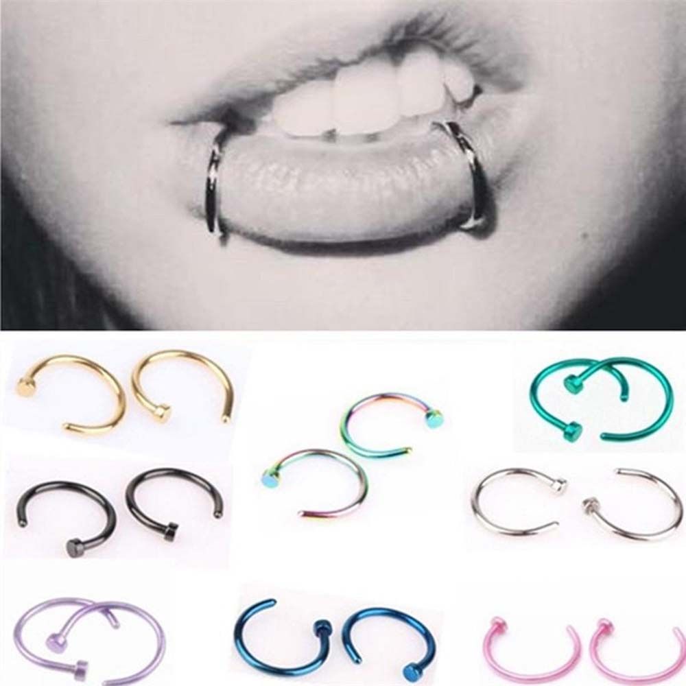 10 Pcs Thin Stainless Steel Fo - Body Jewelry Nose Studs review and price