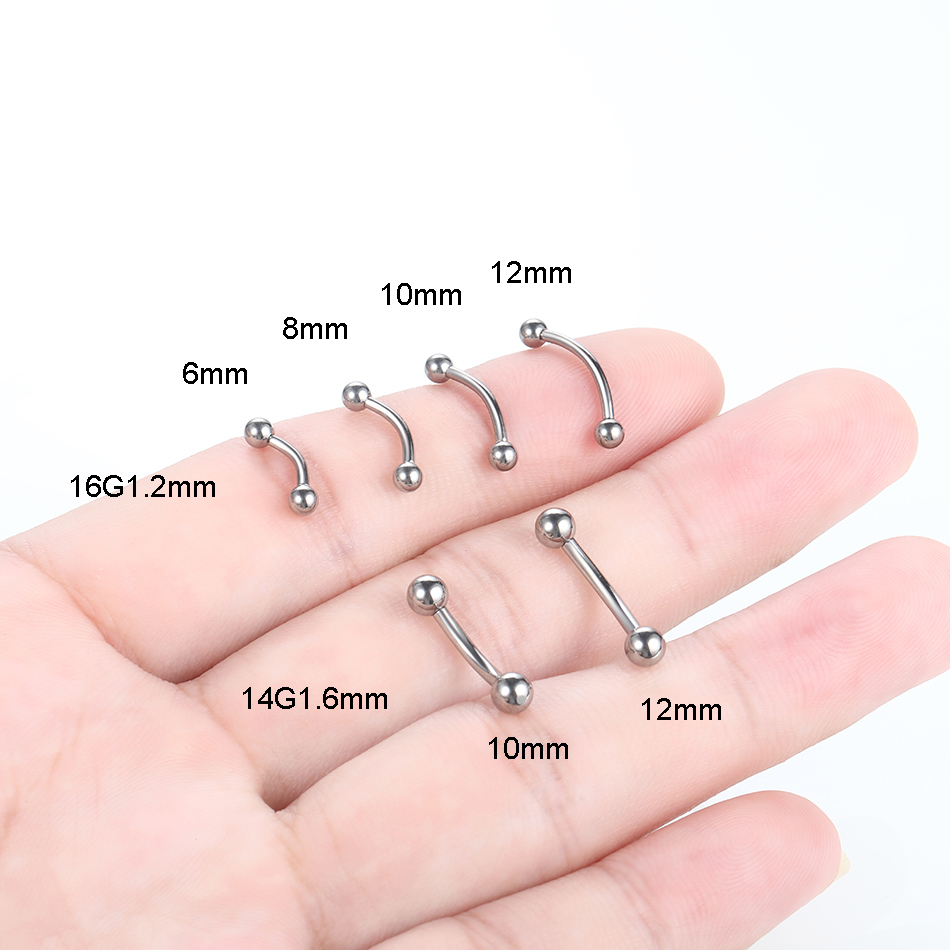 1Pc Titanium Piercing Curved B - Rook Curved Barbell review and price