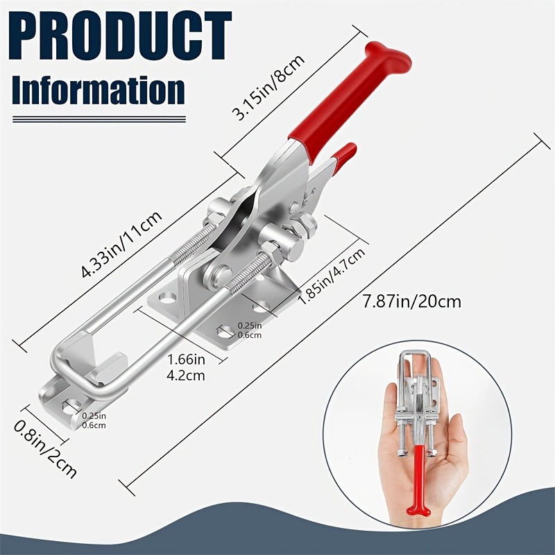 2Pcs Heavy-Duty Clamps Adjusta - Threadless Push Pin review and price