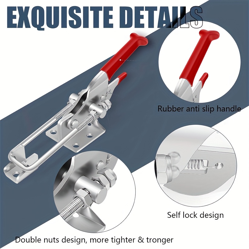 2Pcs Heavy-Duty Clamps Adjusta - Threadless Push Pin review and price