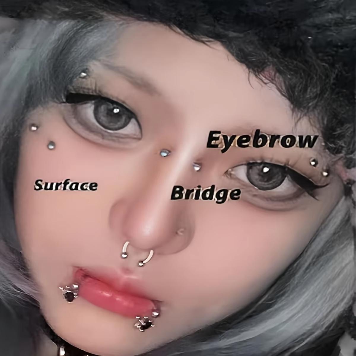 5pcs 16G Stainless Steel Eyebr - Rook Curved Barbell review and price