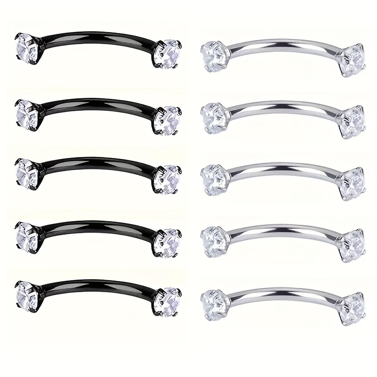 5pcs 16G Stainless Steel Eyebr - Rook Curved Barbell review and price