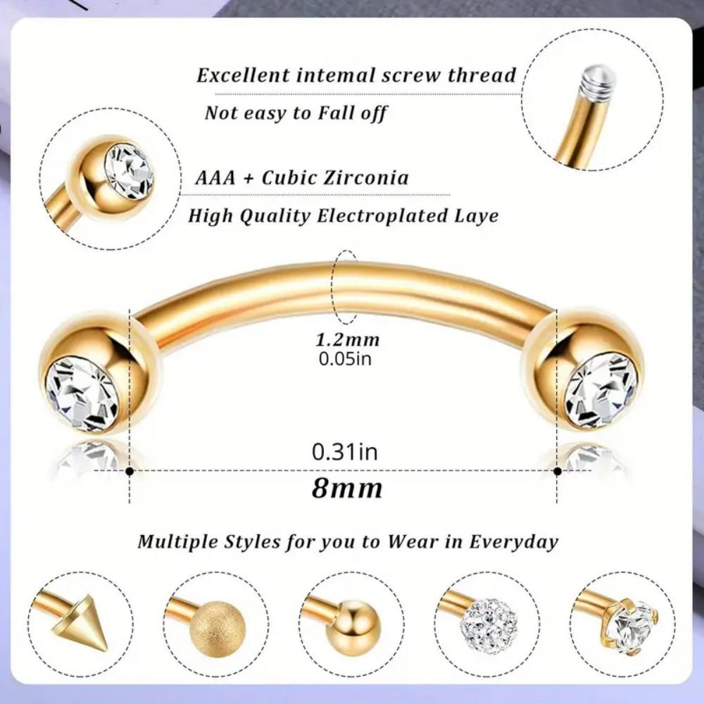 16G Stainless Steel Rook Pierc - Rook Curved Barbell review and price
