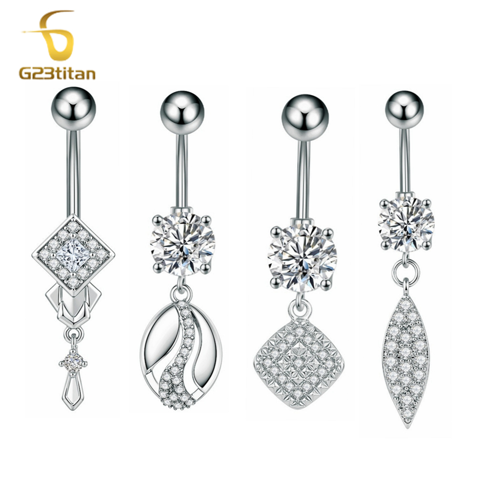 Silver Color Geometric Sparkli - Body Piercing Quality Jewelry review and price