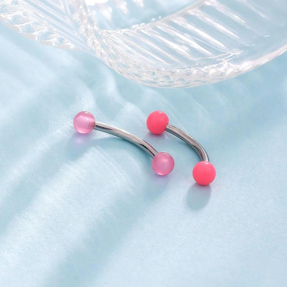 1/18Pcs Set 16G 6/8/10mm Eyebr - Rook Curved Barbell review and price