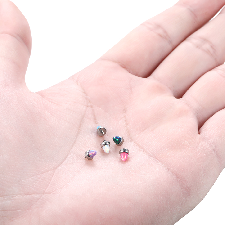 1PC Titanium Claw Set Opal Bul - Rook Curved Barbell review and price