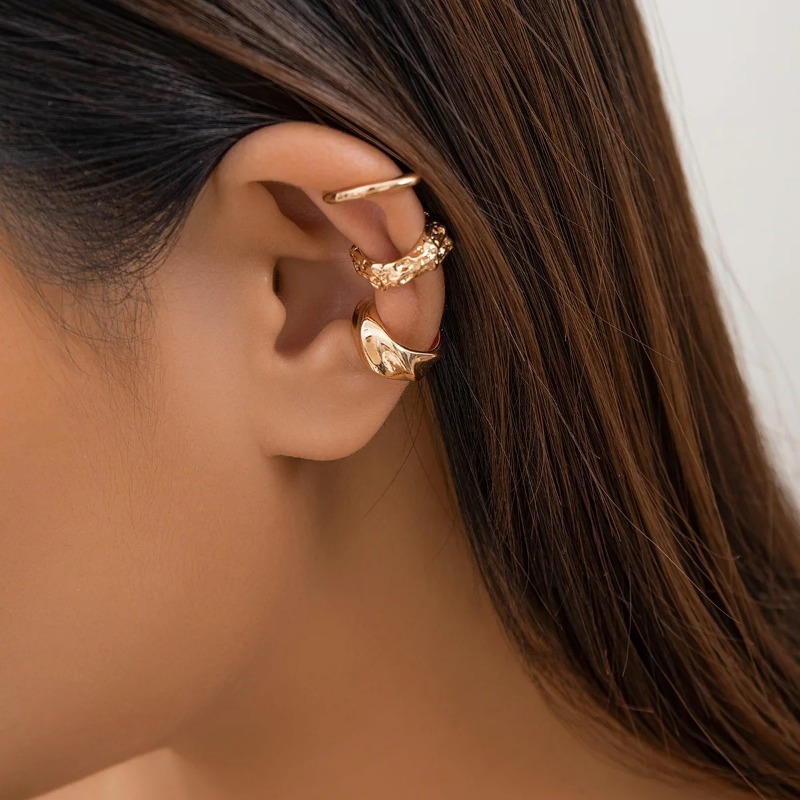 3 Pcs Fashion Geometric Ear Cu - Body Jewelry Kit review and price