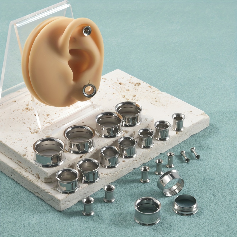1 Pair/12 Pairs Set Stainless  - Body Jewelry Ear Gauges review and price