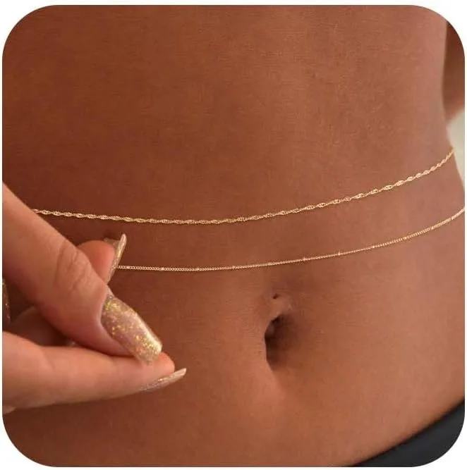14k Gold Plated 26-33Inch Adju - Body Jewellery review and price
