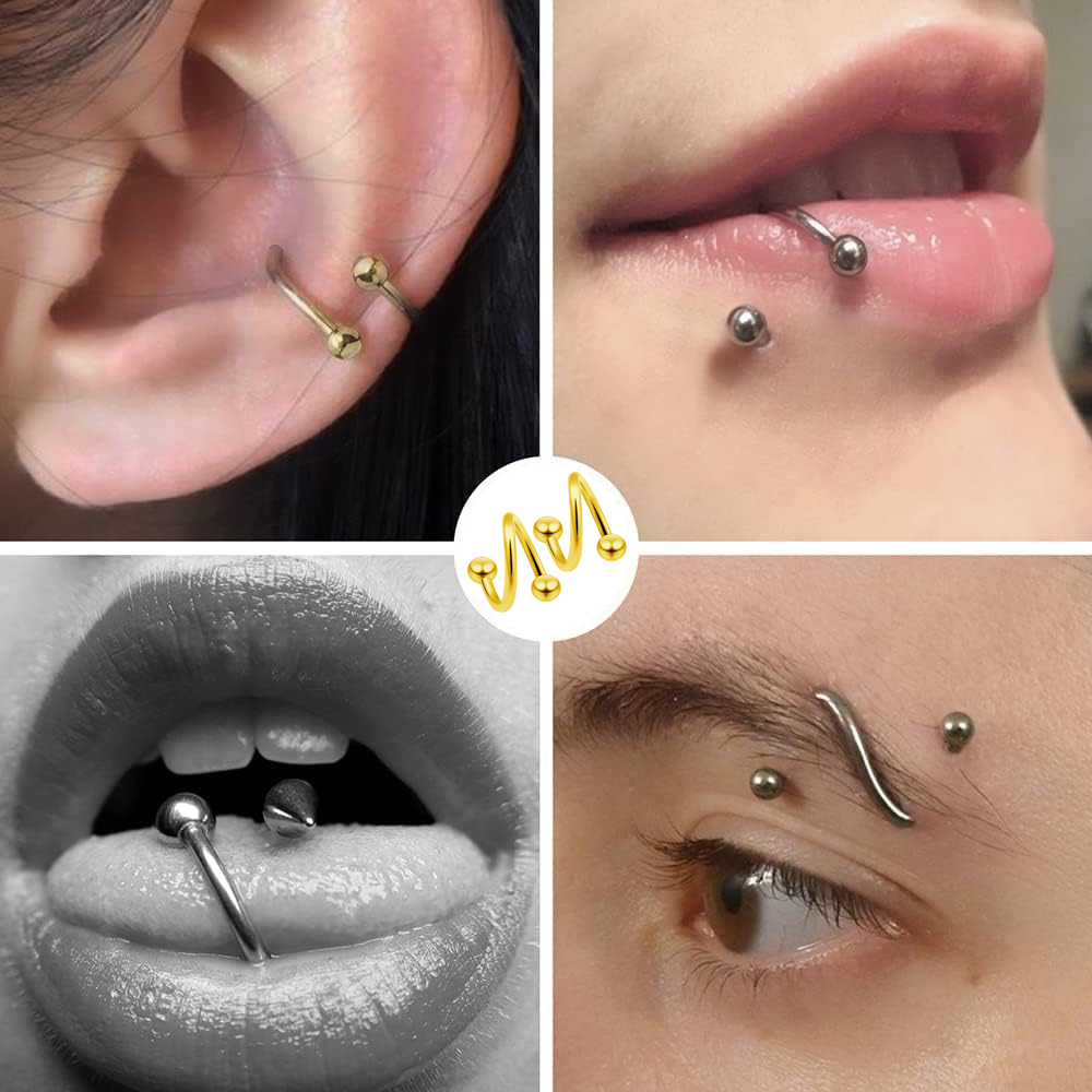 Women's Spiral Earrings Pierci - Body Jewelry Nose Studs review and price