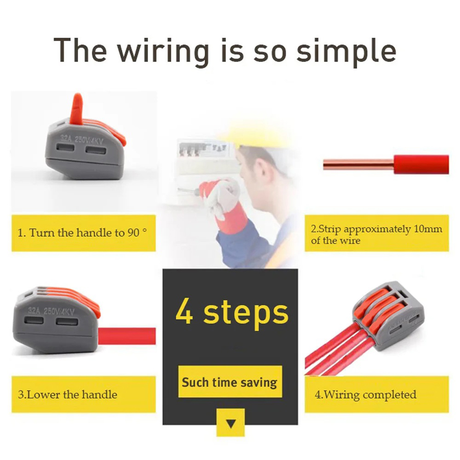 30/48 Pcs Fast Wiring Connecto - Threadless Push Pin review and price