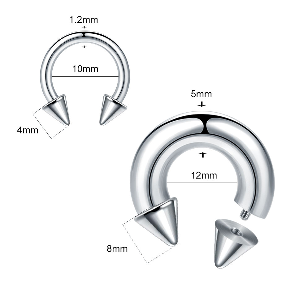 1PC Stainless Steel Big Size H - Body Jewelry Ear Gauges review and price